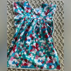 Garnet hill kids Colorful Floral Beach Coverup  size Medium size 6-7